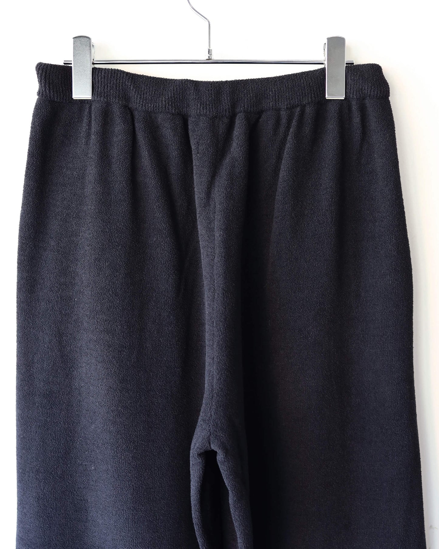 Cotton cashmere pile Line pants (WOMENS) "Black"
