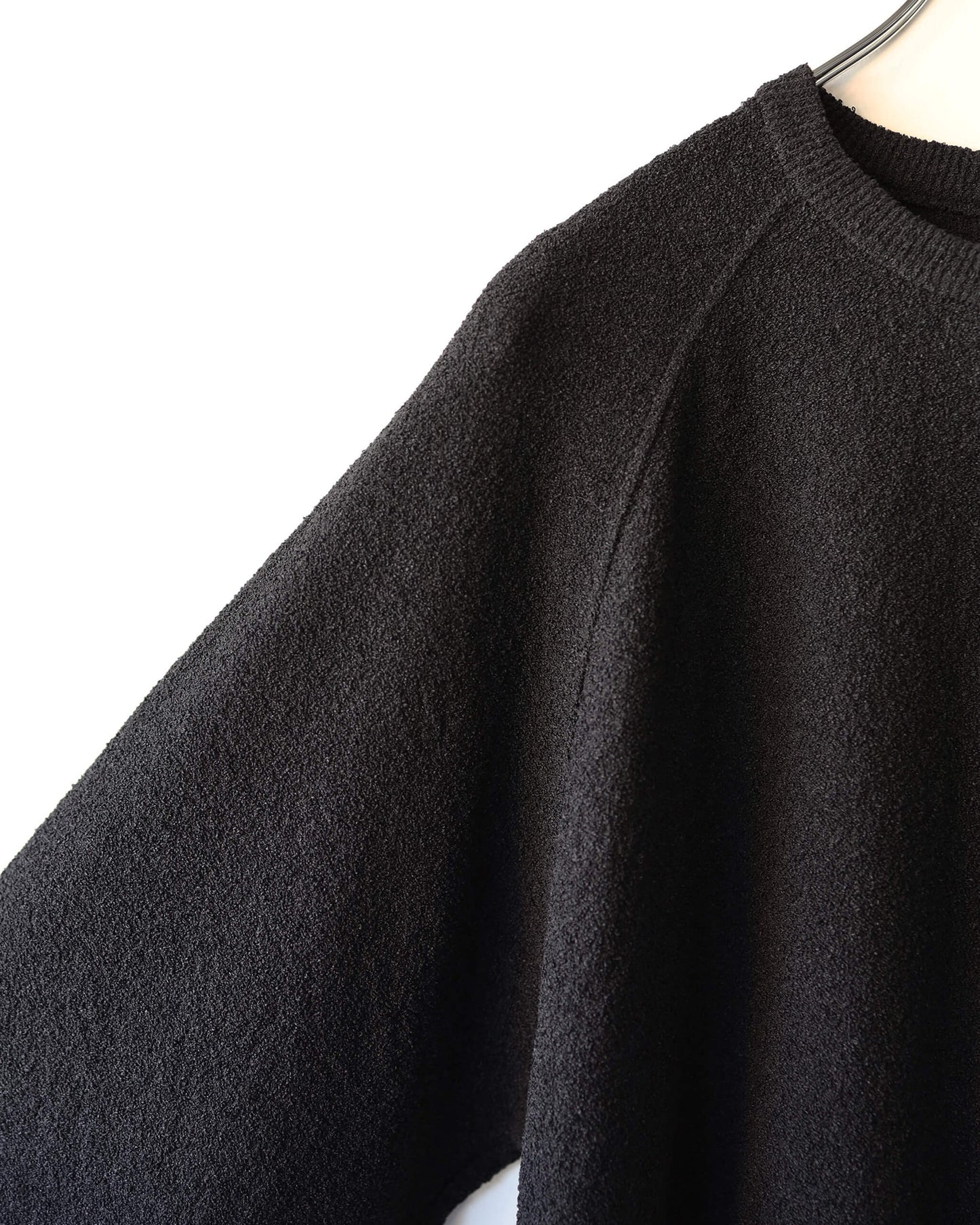 Paper boucle Raglan sleeve T "Black"