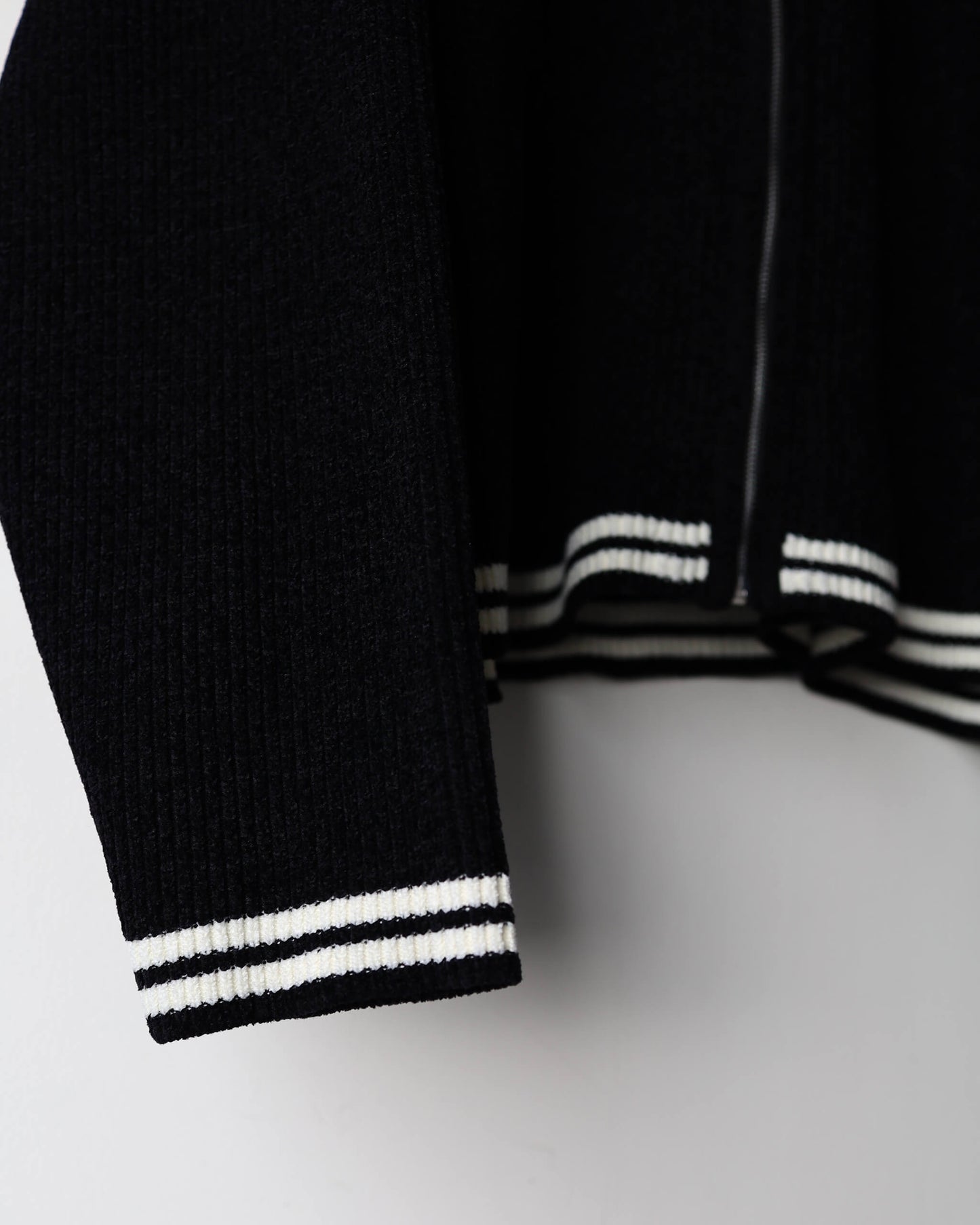 CORDY KNIT JACKET "BLACK"