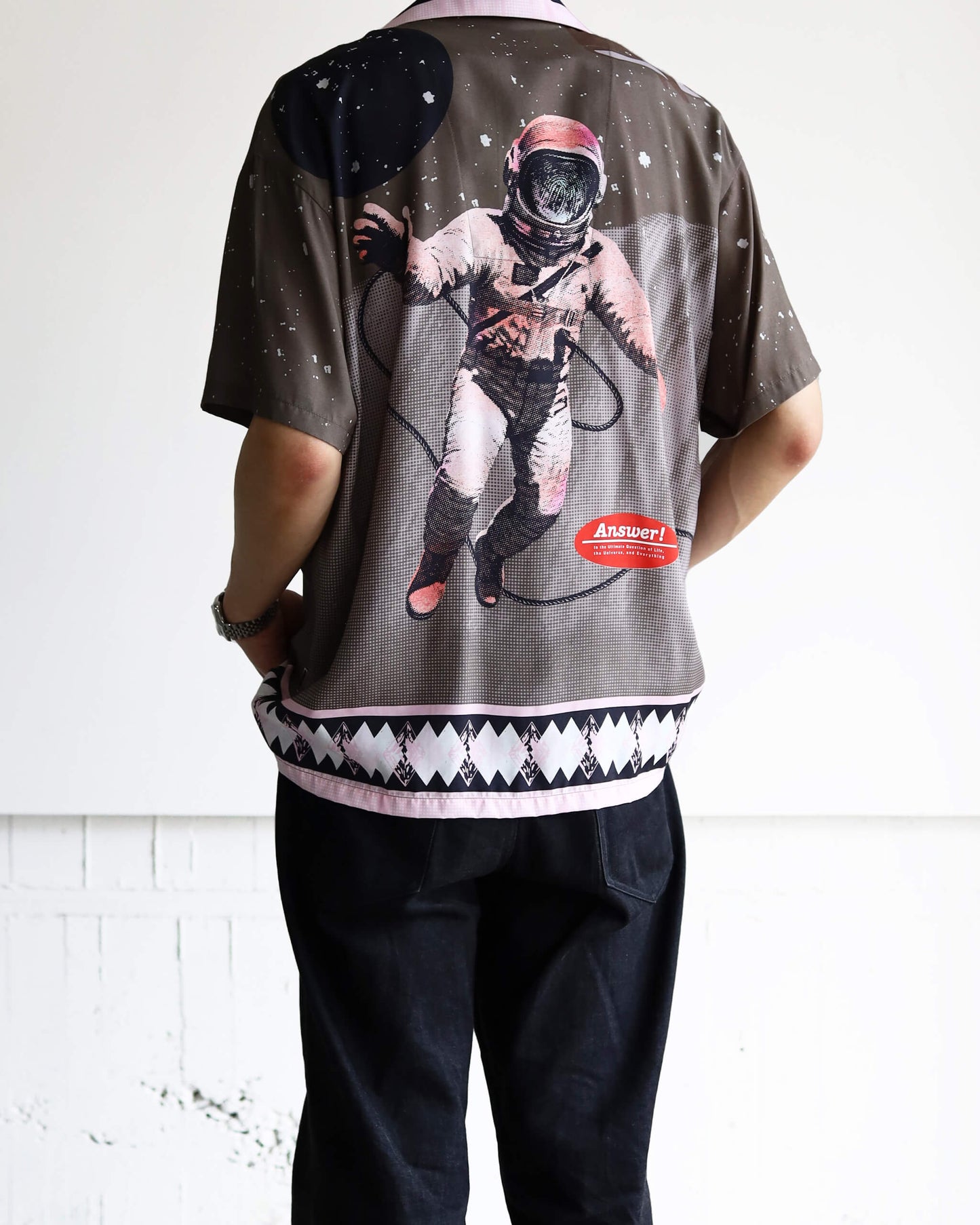 SUMMER SHIRT SPACE "DARK BROWN"