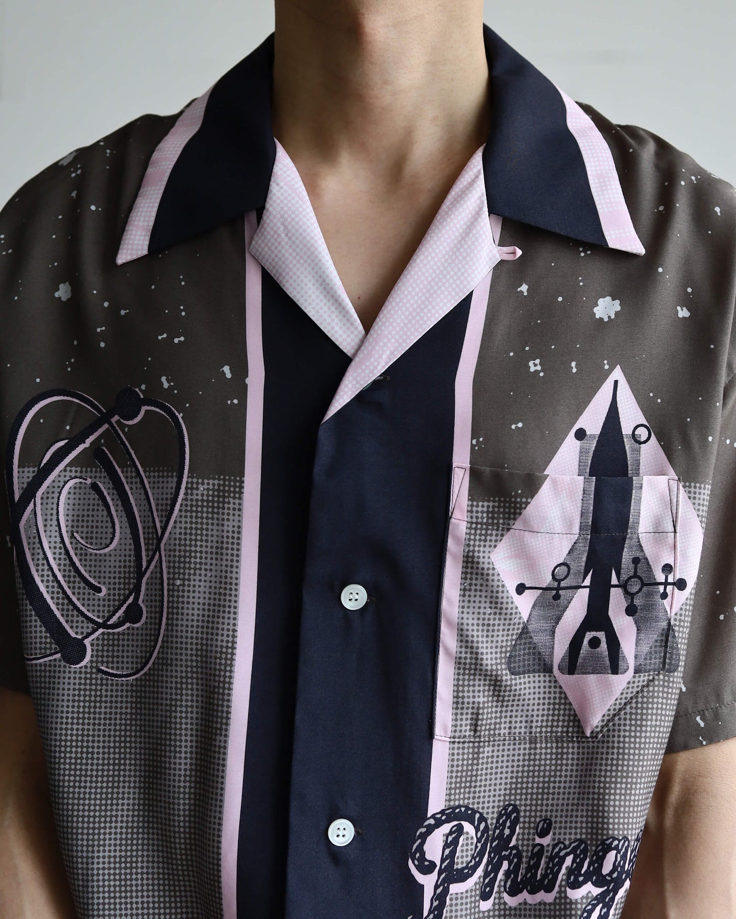SUMMER SHIRT SPACE "DARK BROWN"