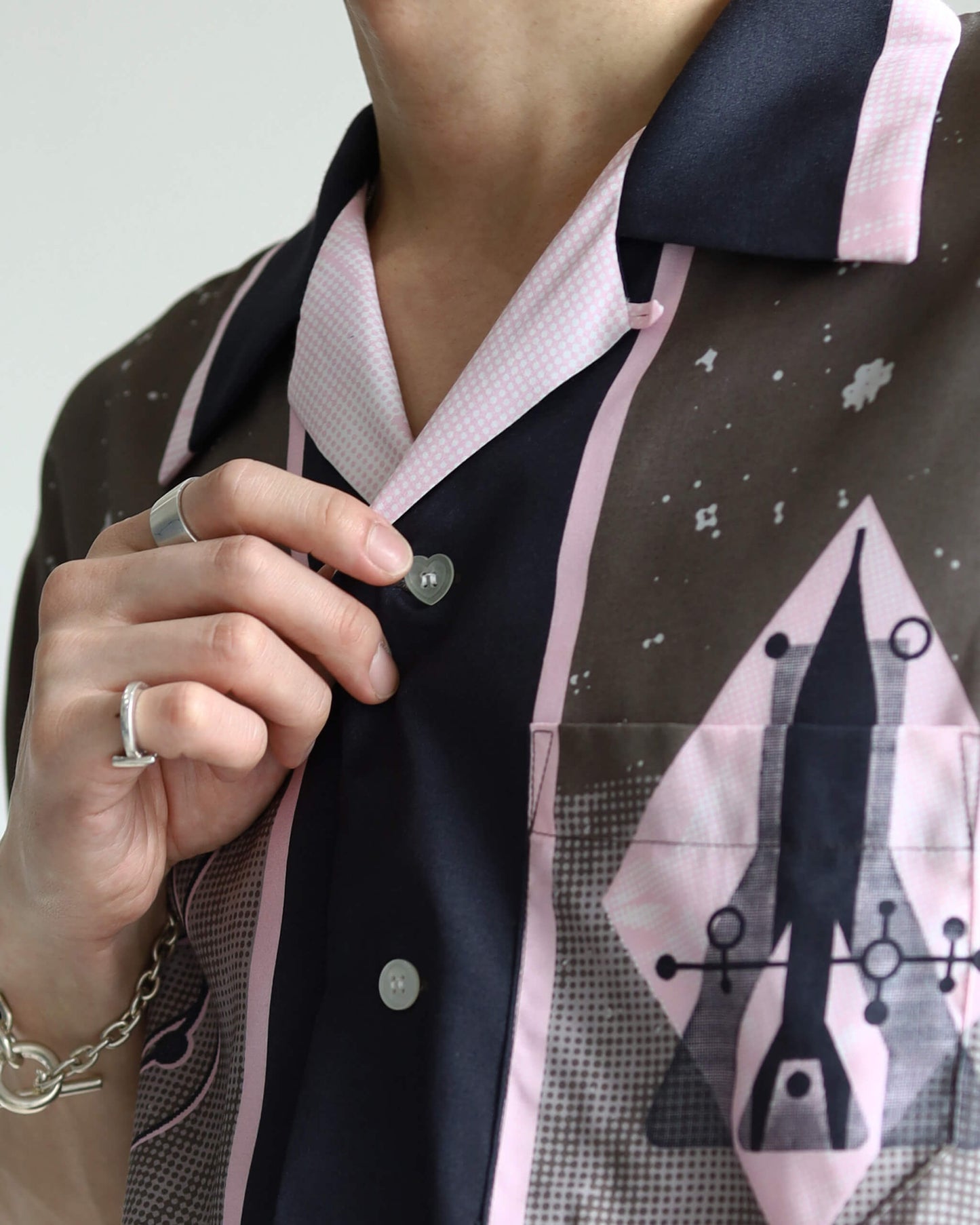 SUMMER SHIRT SPACE "DARK BROWN"