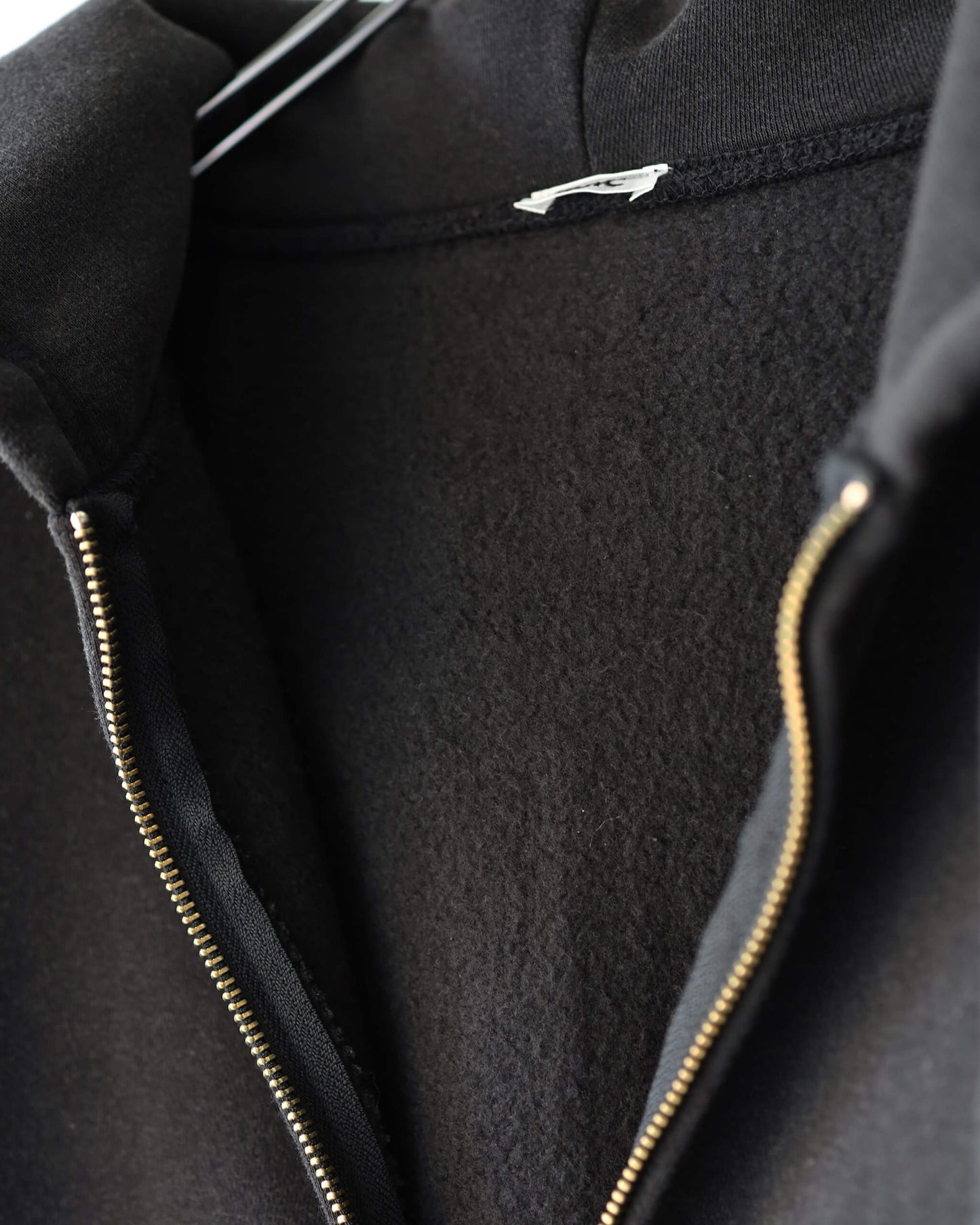 FADE SWEAT ZIP HOODIE "BLACK"