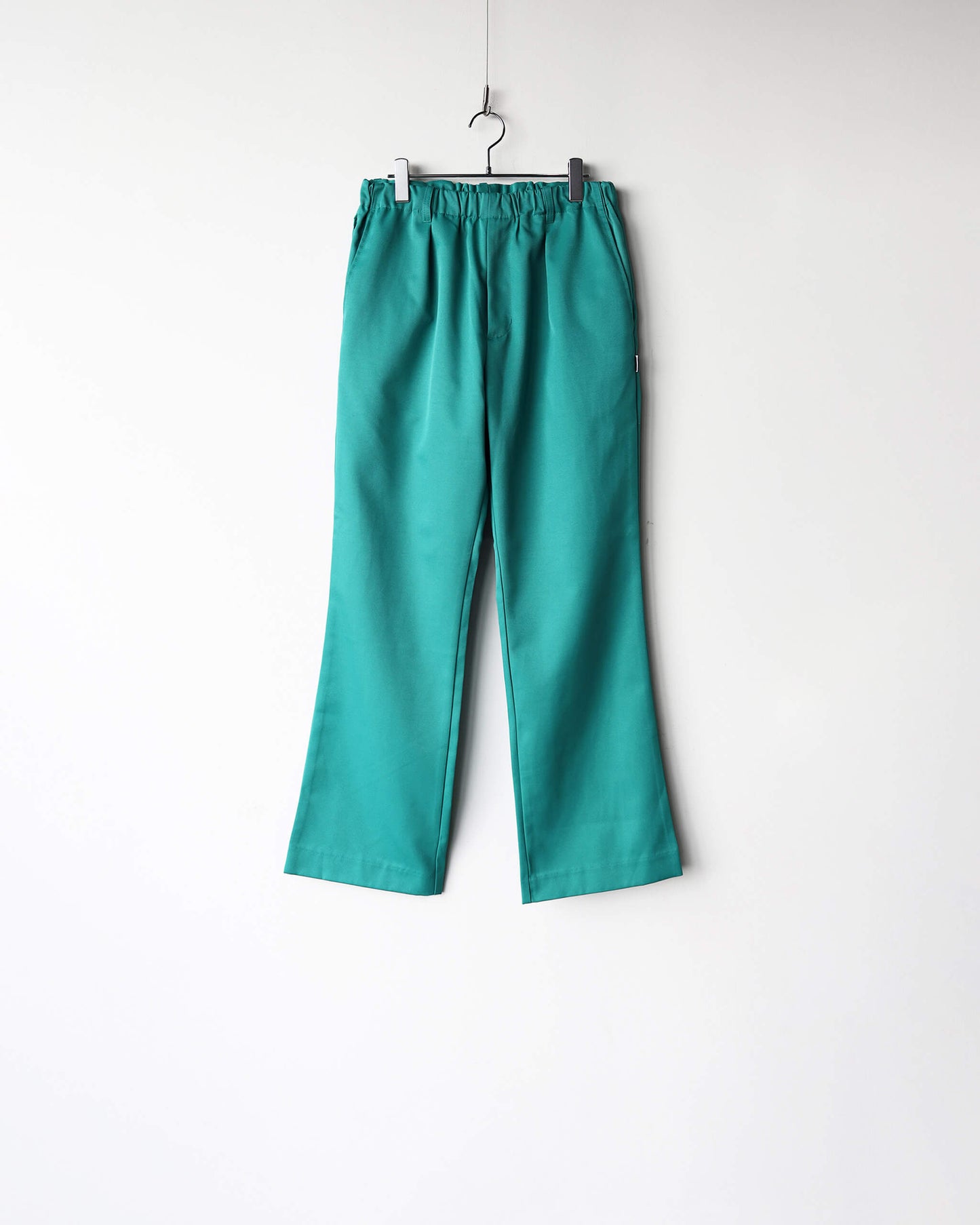 SHOECUT POLY-TWILL TROUSERS "GREEN"