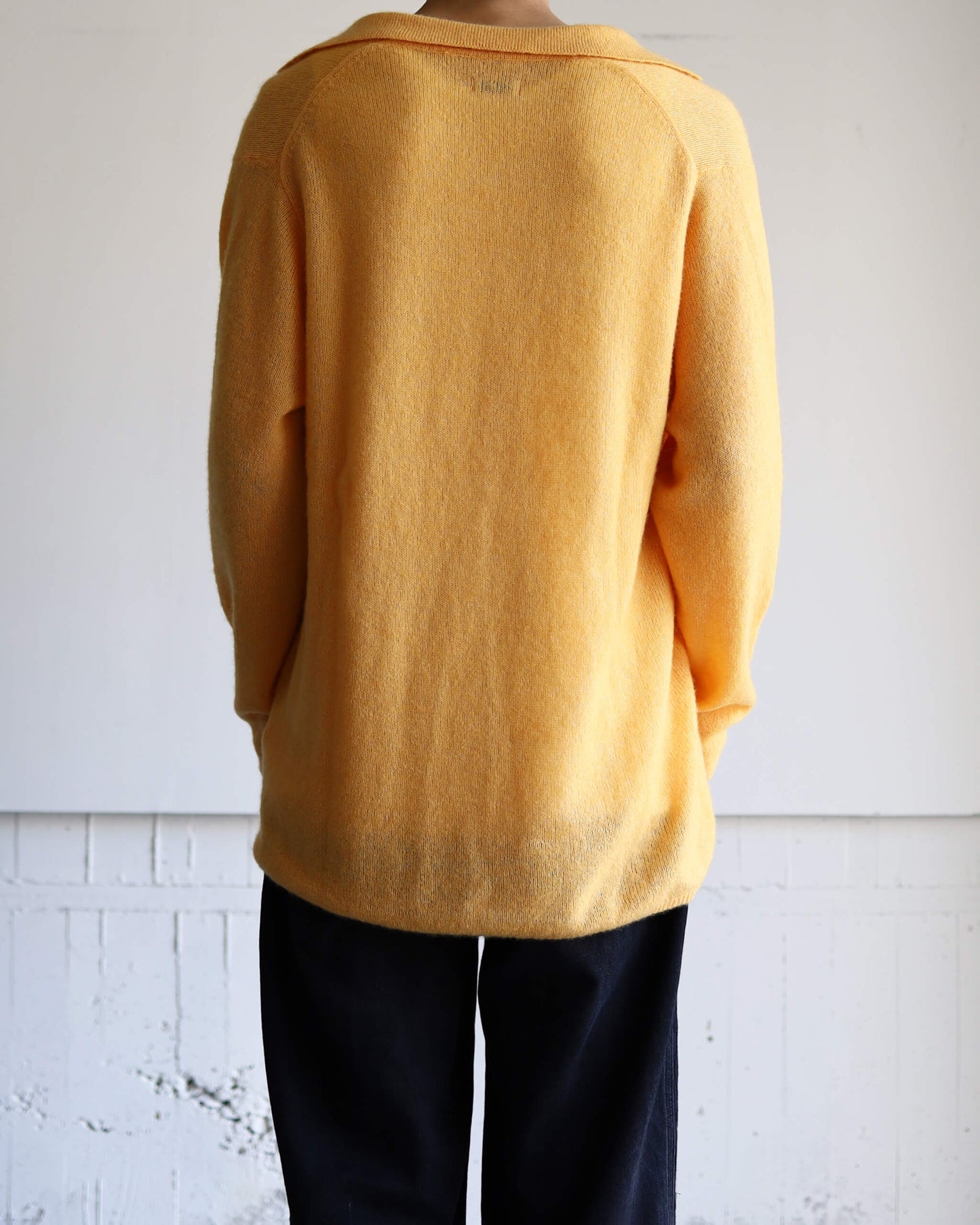 Silk cashmere Vareuse "Yellow"