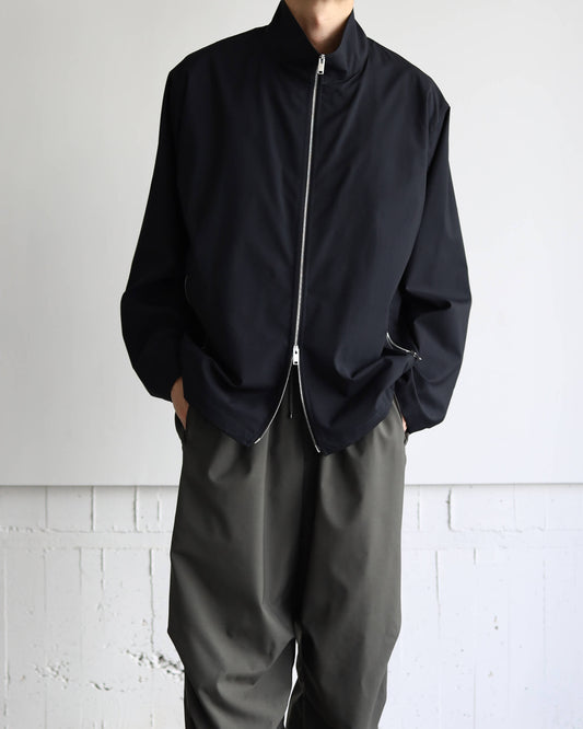 GYM JACKET 2/80 ORGANIC WOOL TYPEWRITER "BLACK"