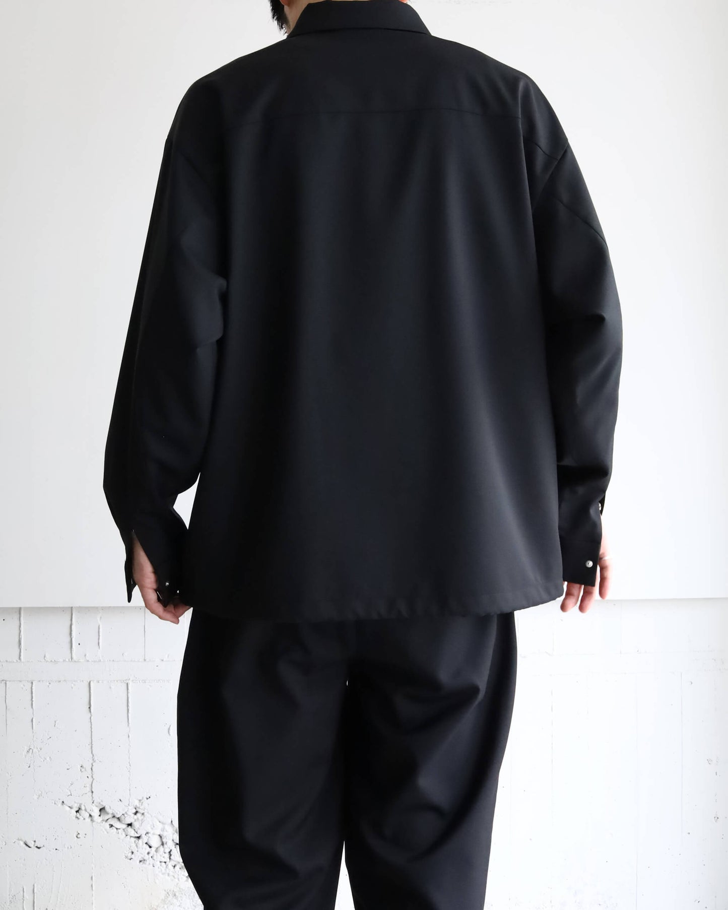 W ZIP SHIRTS BLOUSON "BLACK"