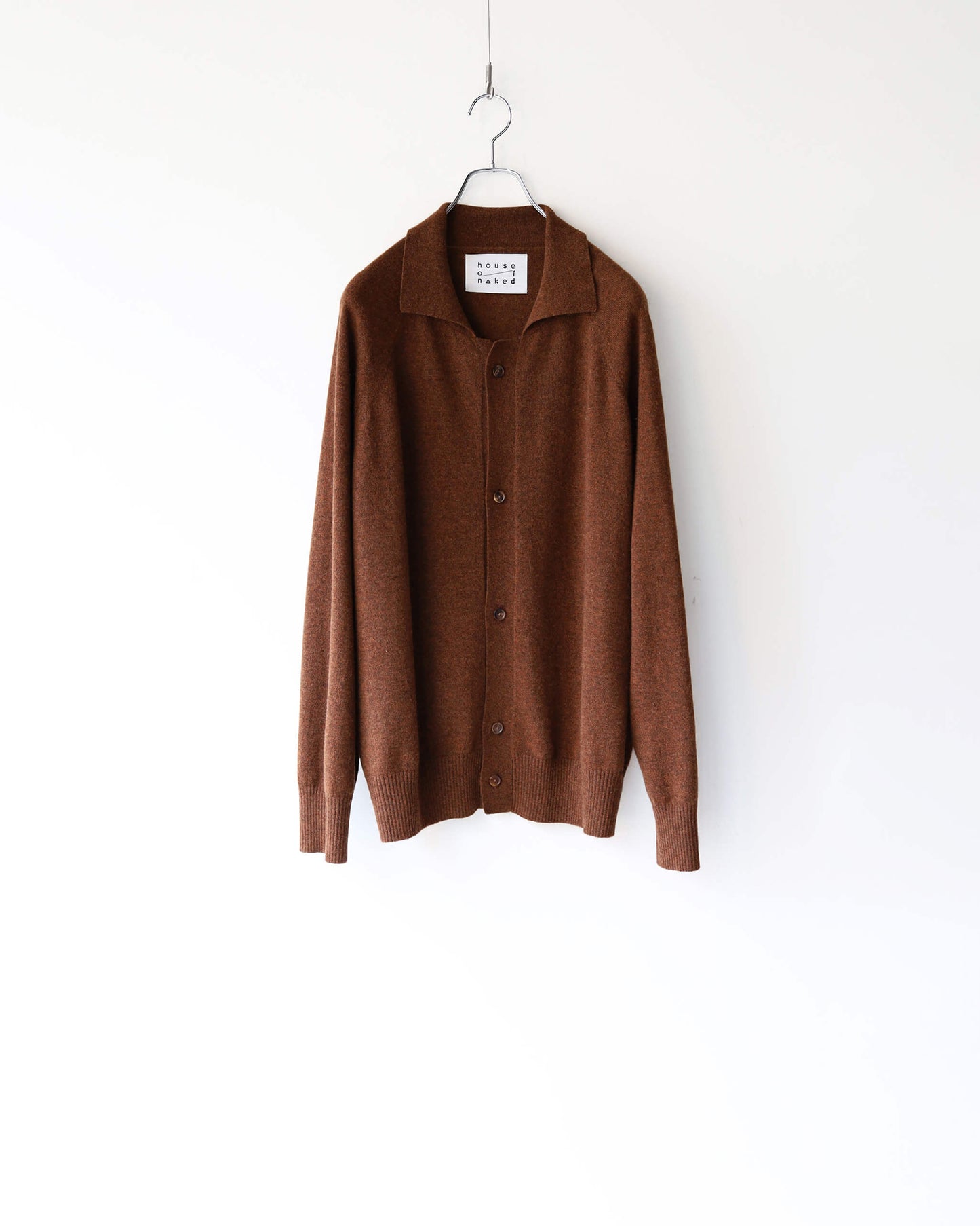 INNER MONGORIAN CASHMERE CARDIGAN "OLIVE BROWN"