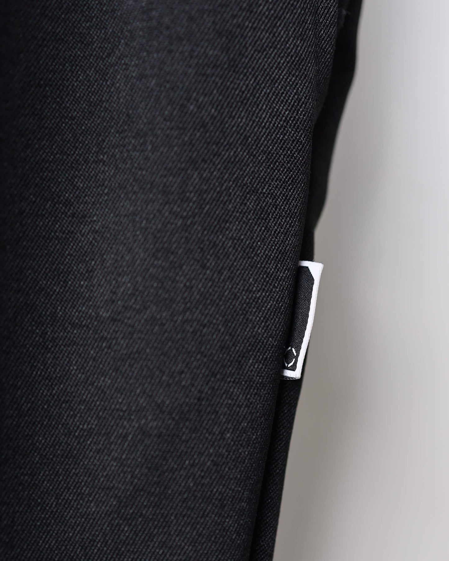 SHOECUT POLY-TWILL TROUSERS "BLACK"