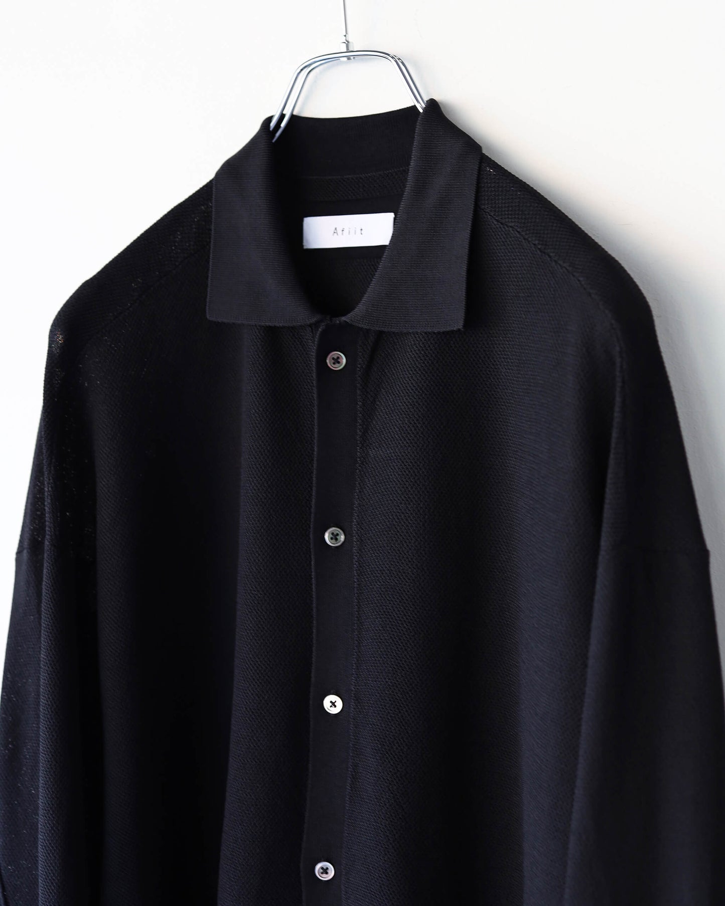 KNIT SHIRT "BLACK"