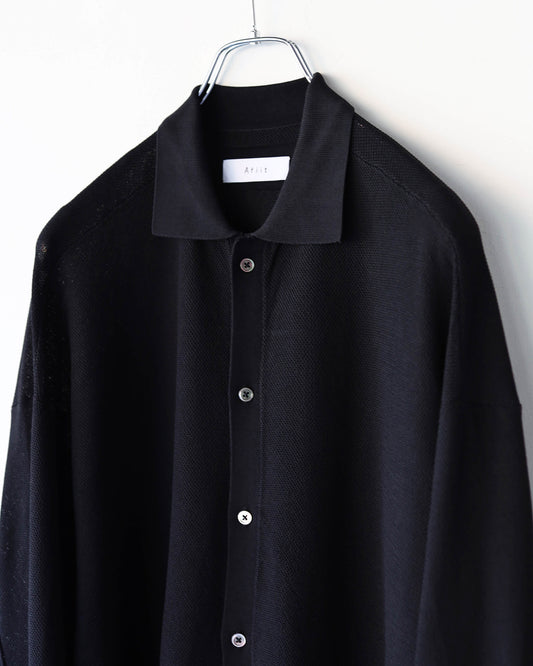 KNIT SHIRT "BLACK"