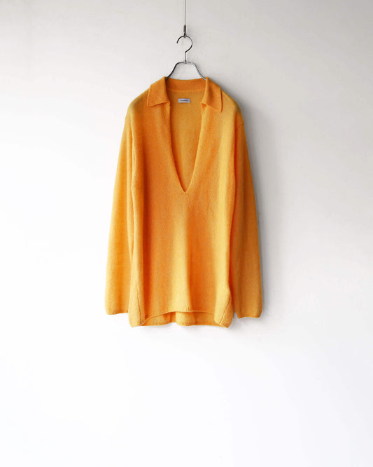 Silk cashmere Vareuse "Yellow"