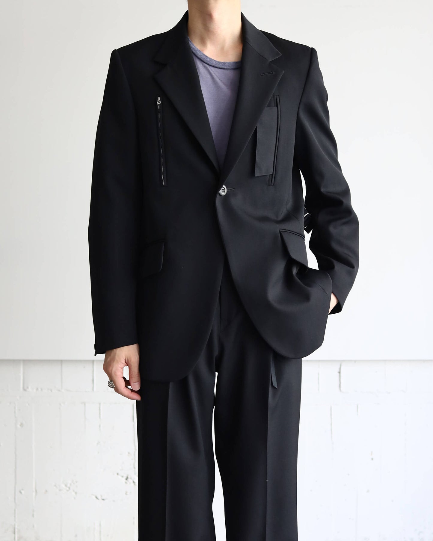 SUITING DEACON JACKET "Bk"