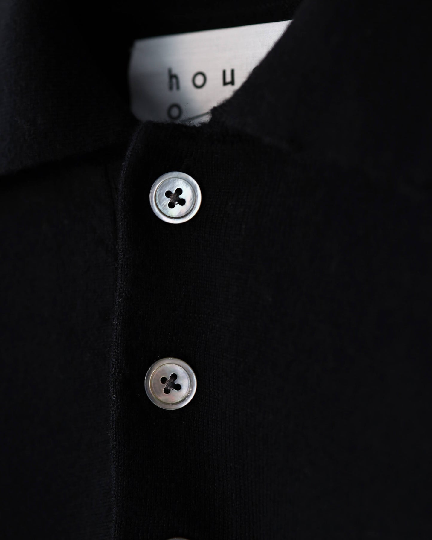 LAMB WOOL 80 POLO "BLACK"