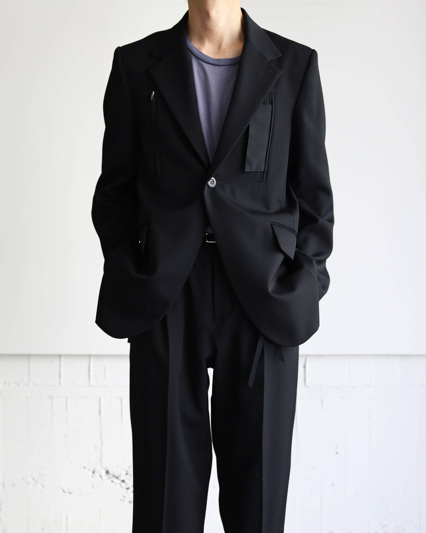 SUITING DEACON JACKET "Bk"