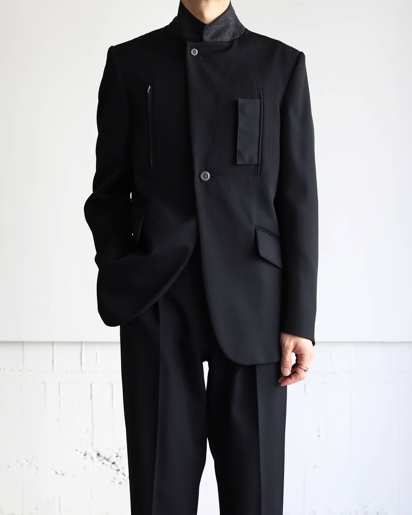 SUITING DEACON JACKET "Bk"