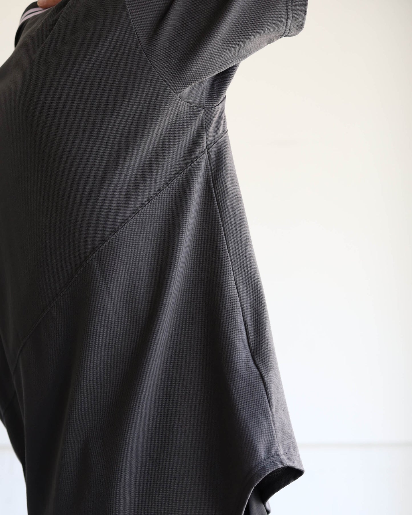 SPIRAL CUT POLO "Charcoal Black"