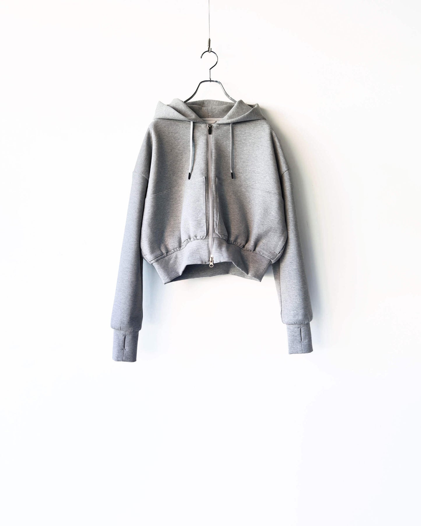 4S ZIP HOOD (WOMENS) "HEATHER GRAY"