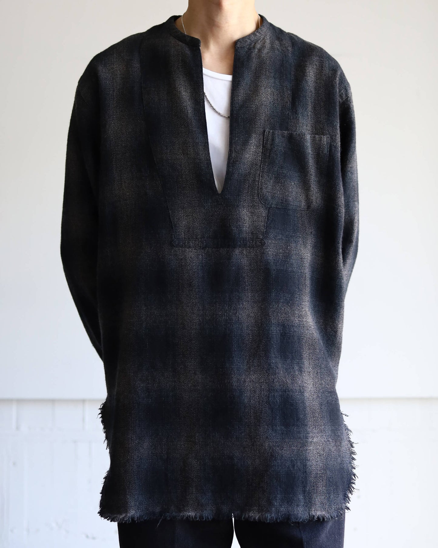 OMBRE CHECK SKIPPER BLOUSE "OMBRE CHECK"