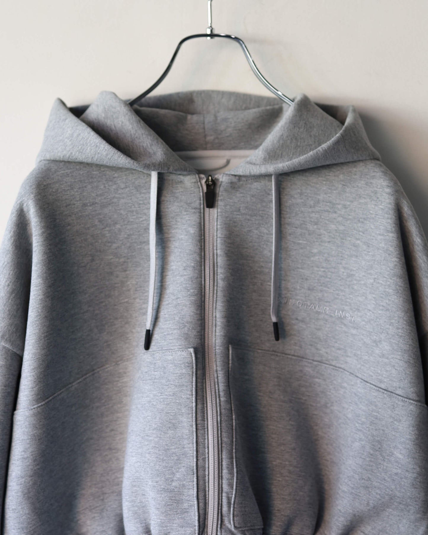 4S ZIP HOOD (WOMENS) "HEATHER GRAY"