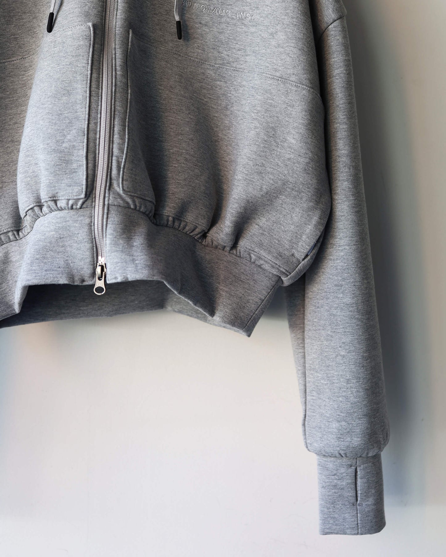4S ZIP HOOD (WOMENS) "HEATHER GRAY"