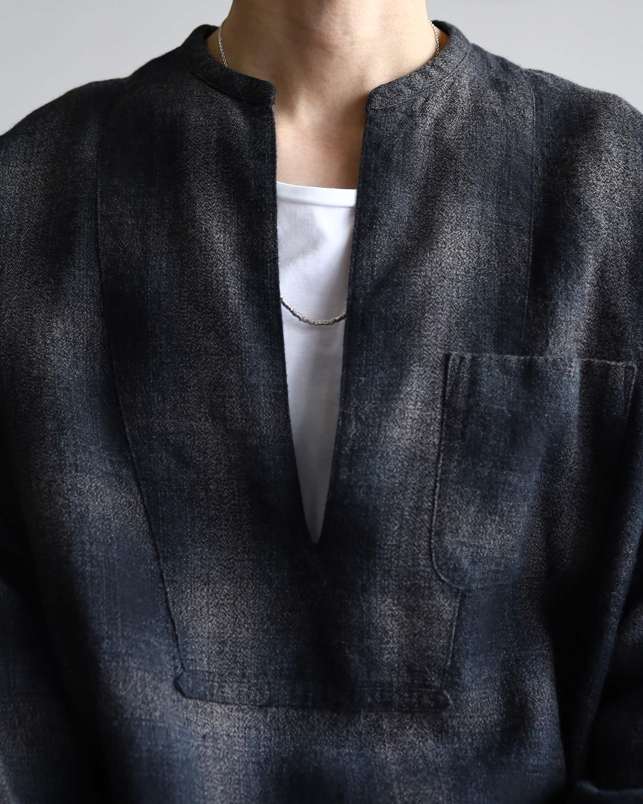 SARTO OMBRE CHECK SKIPPER BLOUSE 