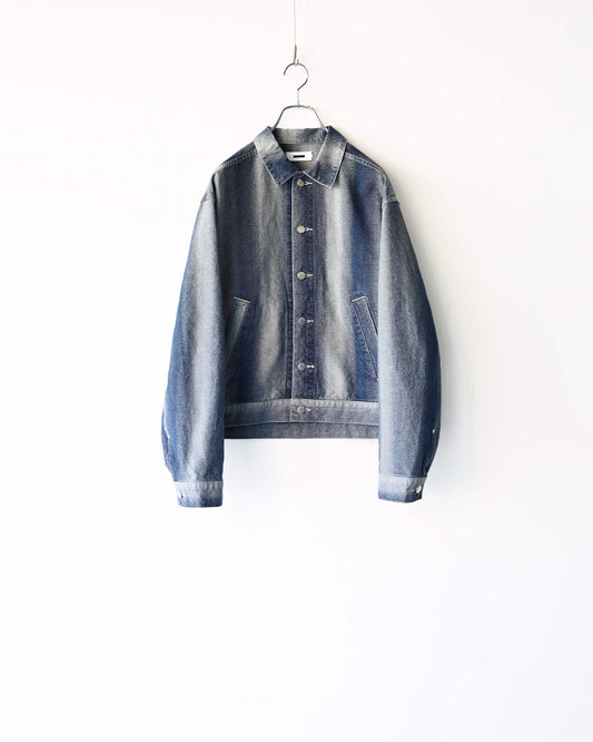 GRADATION DENIM JACKET "SAX BLUE"