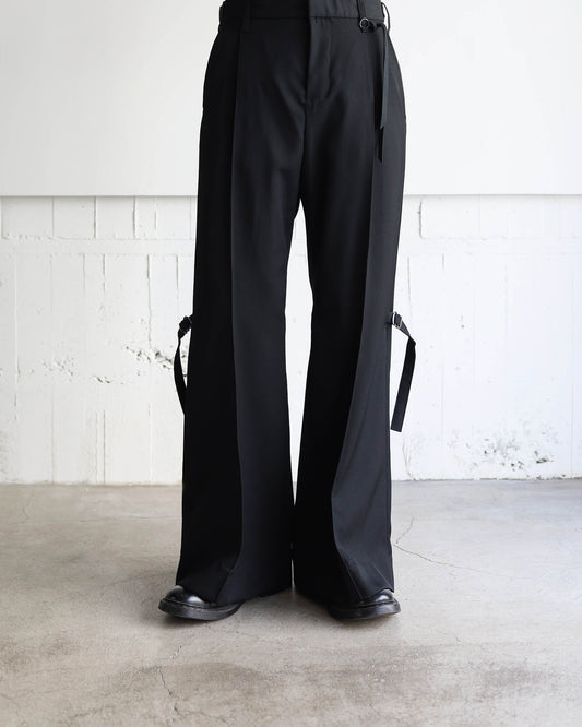 SUITING GAITER SLACKS "Bk"