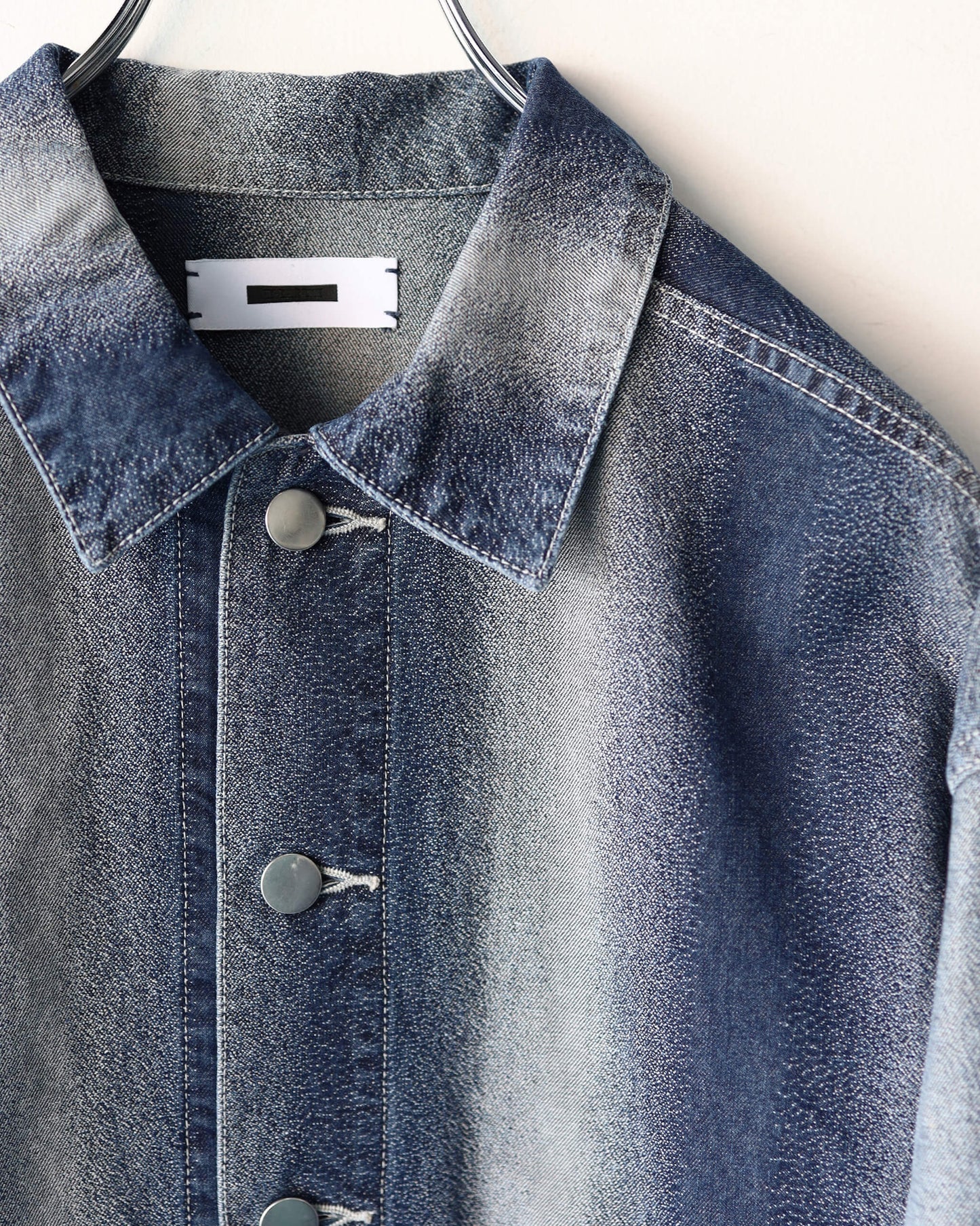 GRADATION DENIM JACKET "SAX BLUE"