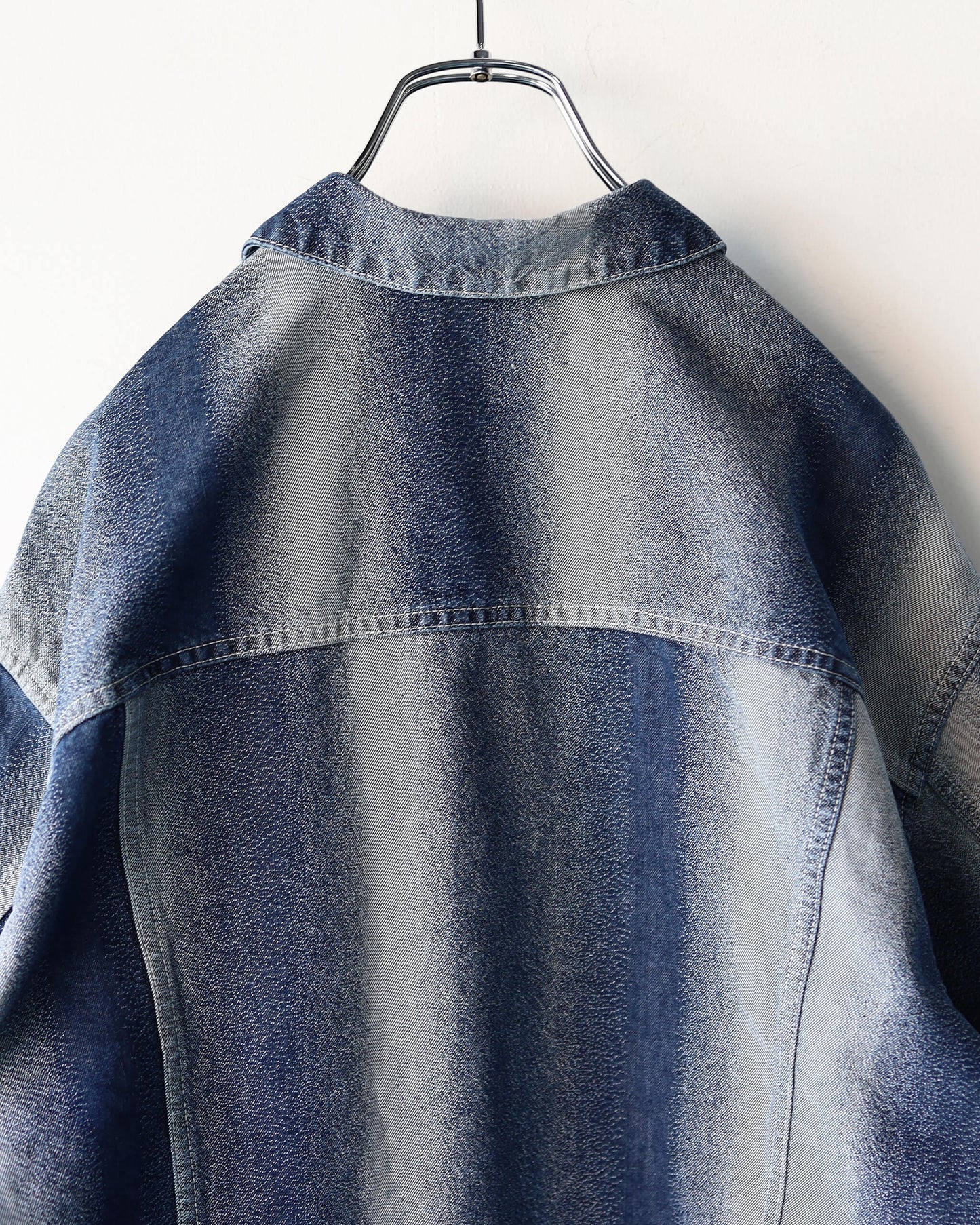 GRADATION DENIM JACKET "SAX BLUE"