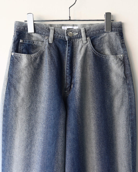 GRADATION DENIM PANTS (BUGGY) "SAX BLUE"