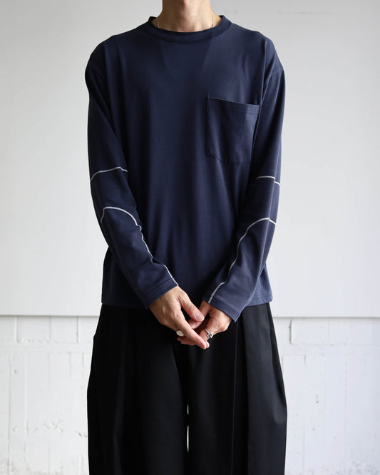 LS LOCK TEE "NAVY"