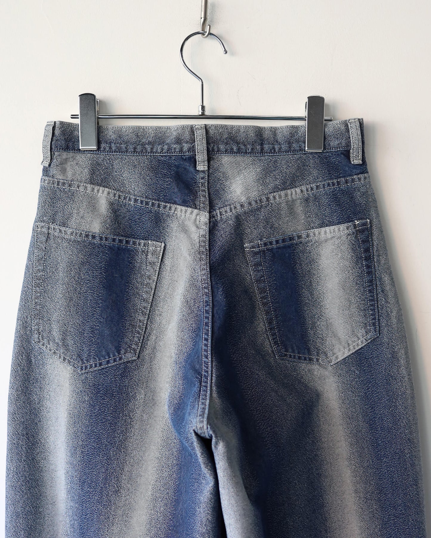 GRADATION DENIM PANTS (BUGGY) "SAX BLUE"