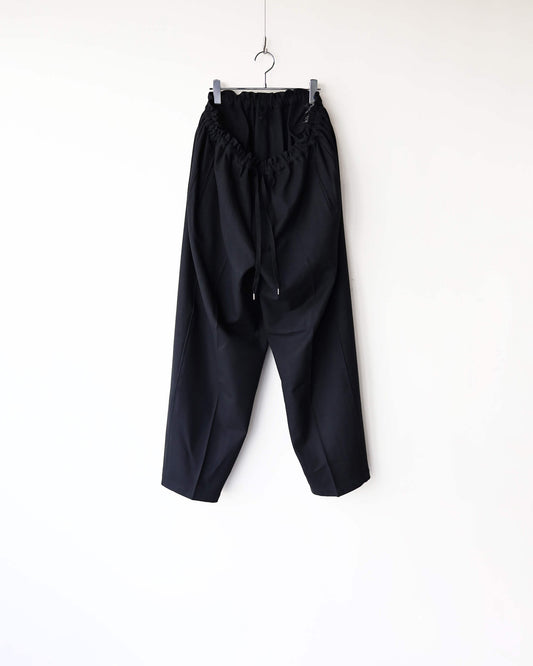 FRENCH TWILL DOUGI PANTS "BLACK"