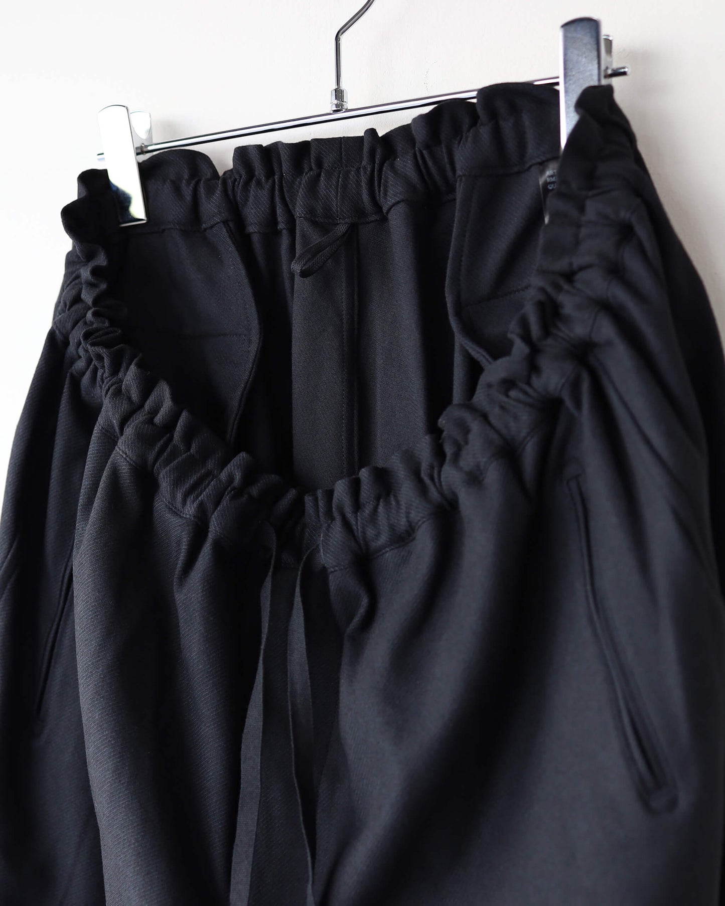 FRENCH TWILL DOUGI PANTS "BLACK"