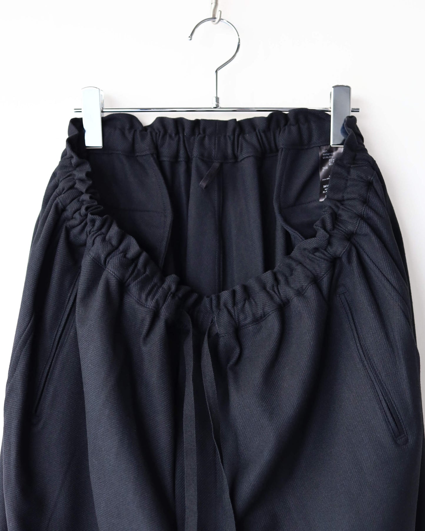 FRENCH TWILL DOUGI PANTS "BLACK"