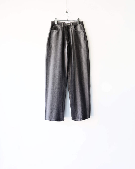 GRADATION DENIM PANTS (BUGGY) "BLACK"