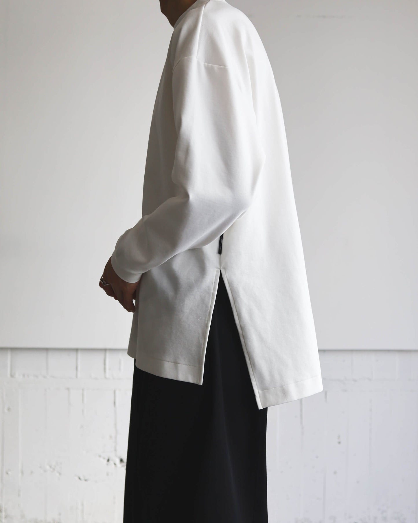 ORGANIC SLIT CREW "WHITE"