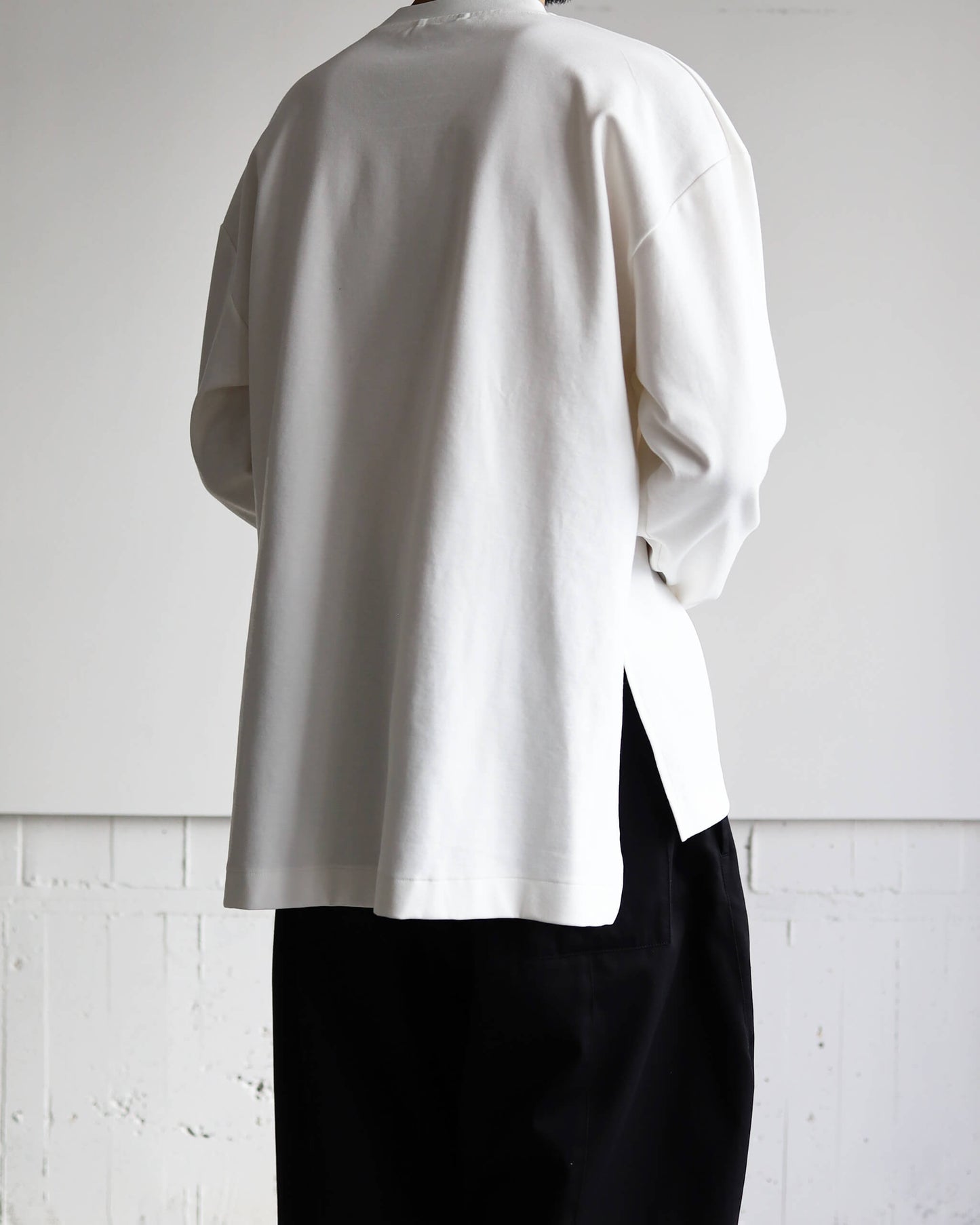 ORGANIC SLIT CREW "WHITE"