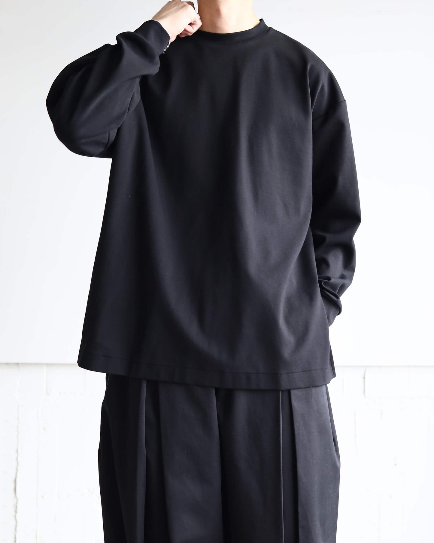 ORGANIC SLIT CREW "BLACK"