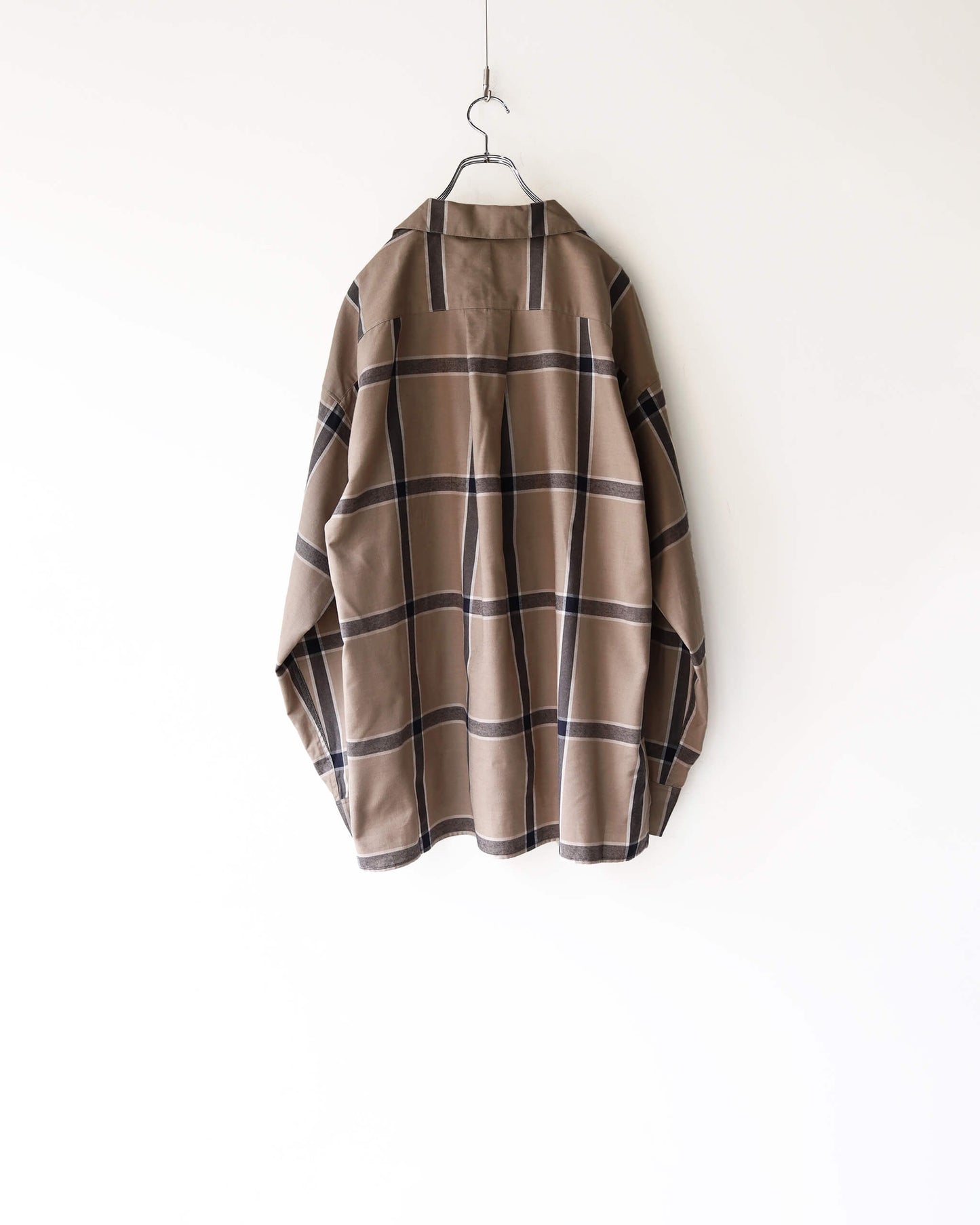 CHECK SHIRT "BEIGE"