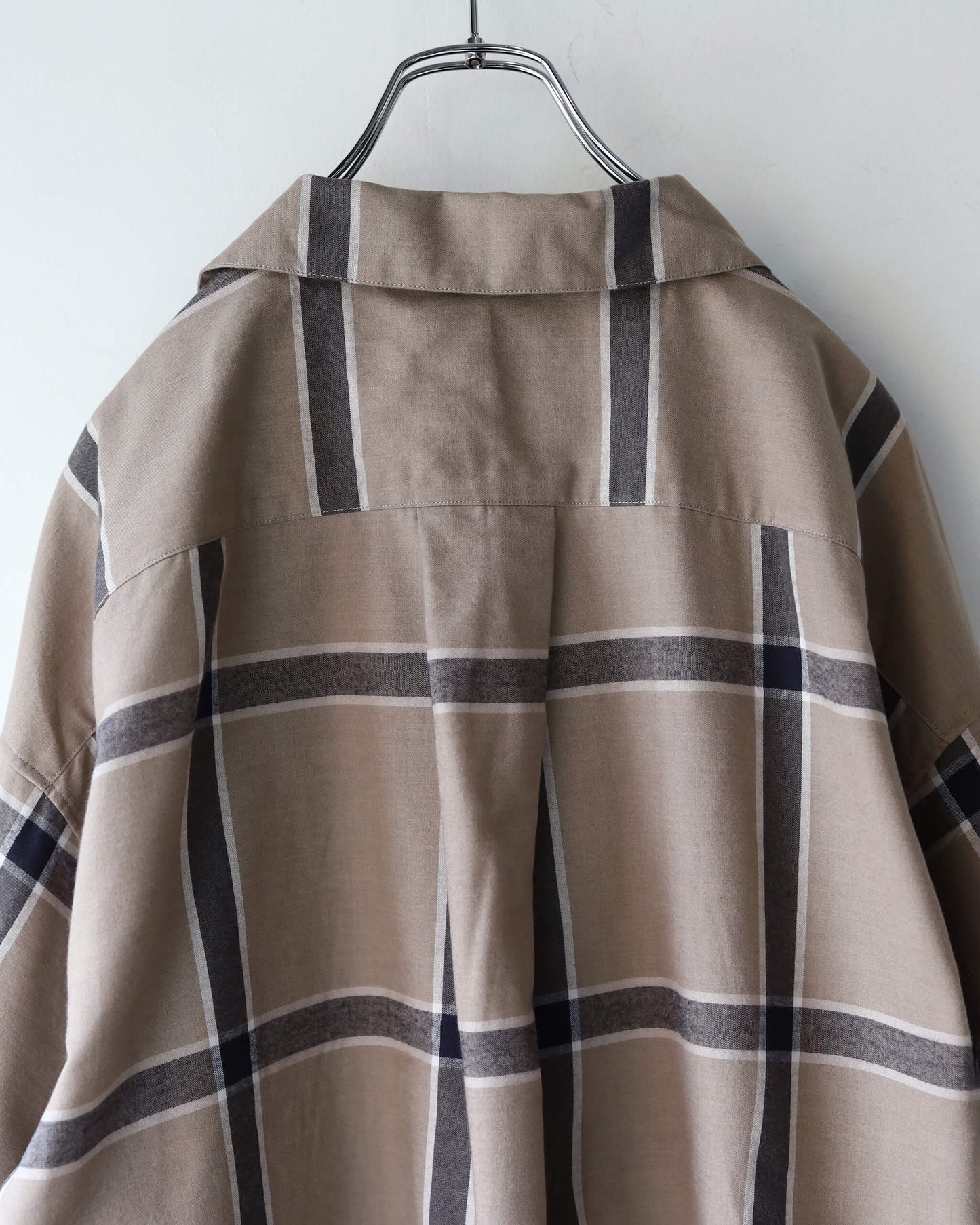 CHECK SHIRT "BEIGE"