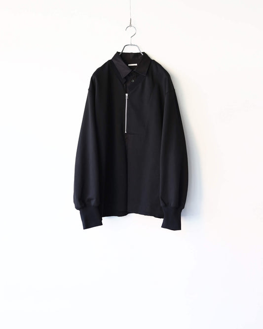 LAYERED SWEAT SHIRT "Bk"