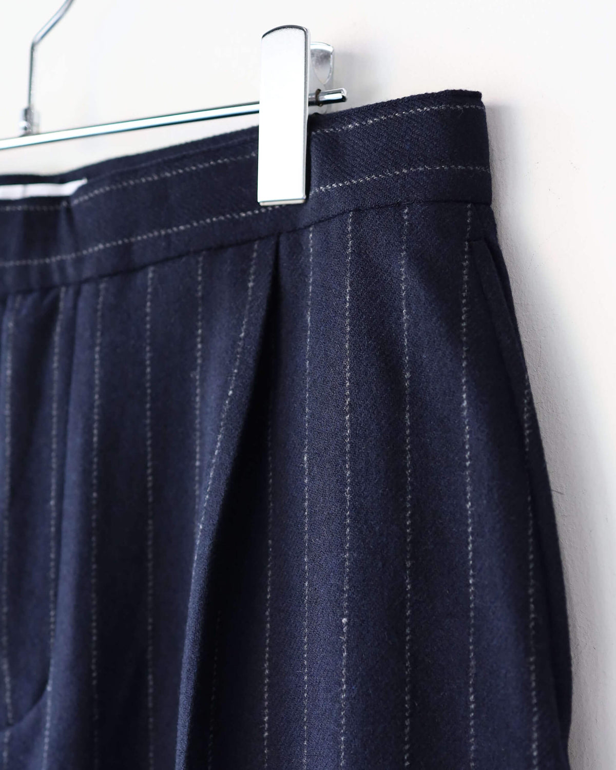 TACKED TROUSERS-TW "NAVY"
