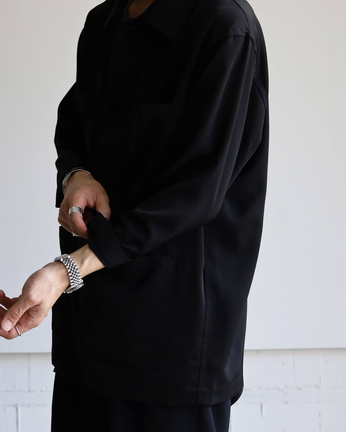 SUPPLE WORK SHIRT "BLACK"