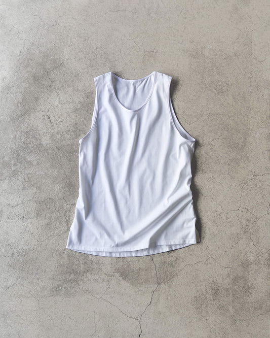 Compact cotton jersey Tank top - Steve "WHITE"