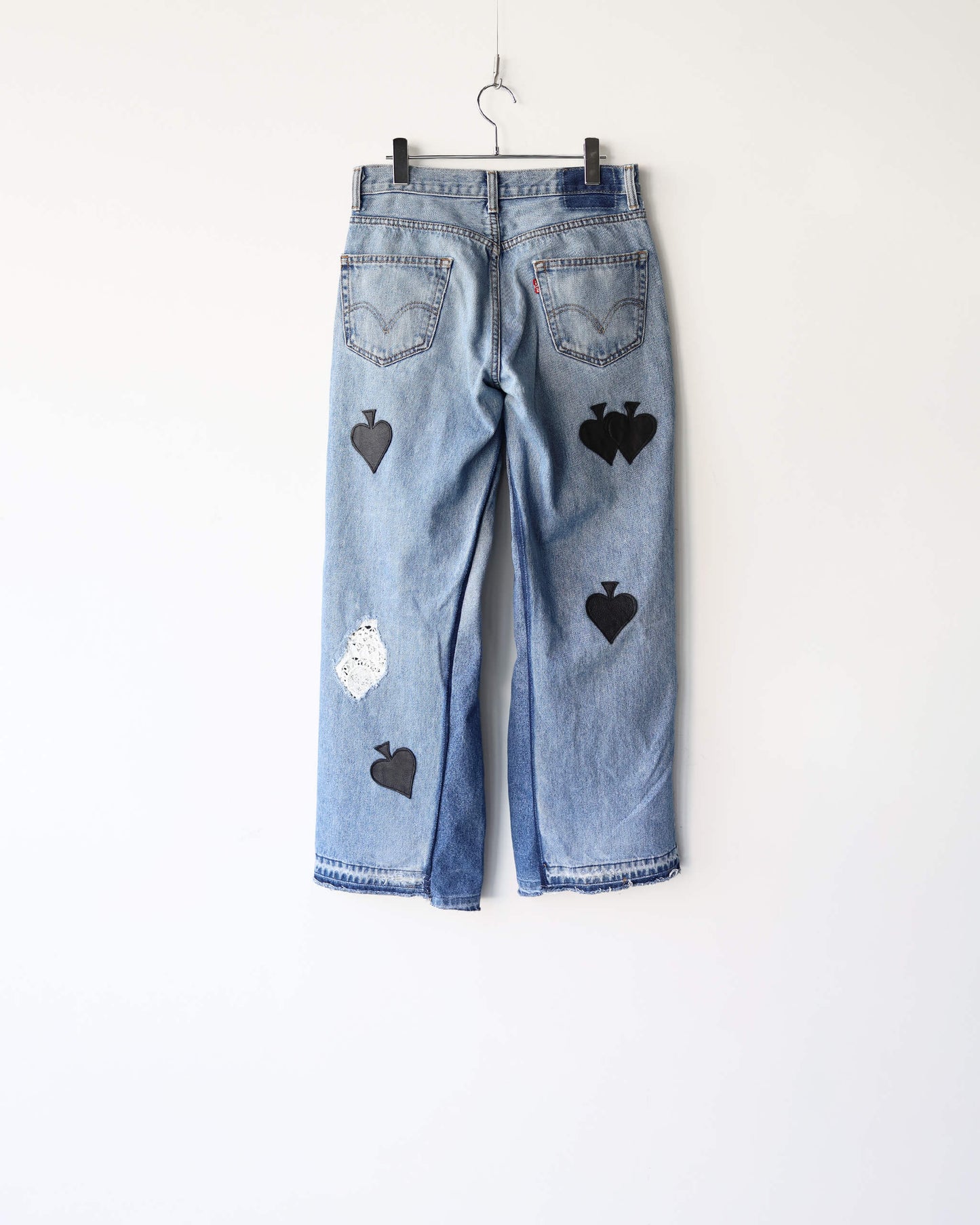 LACE PATCH BUGGY REMAKE DENIM "BLUE"