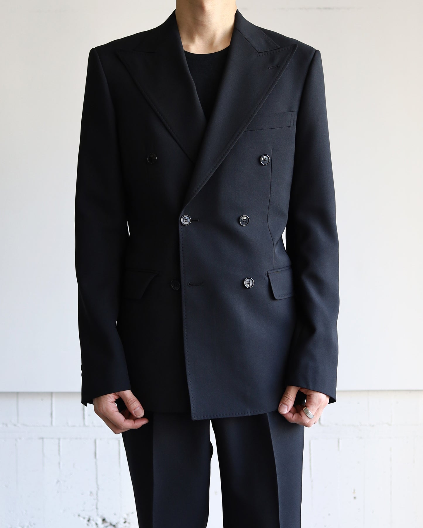 DOUBLE TAILORED JACKET "BLACK"