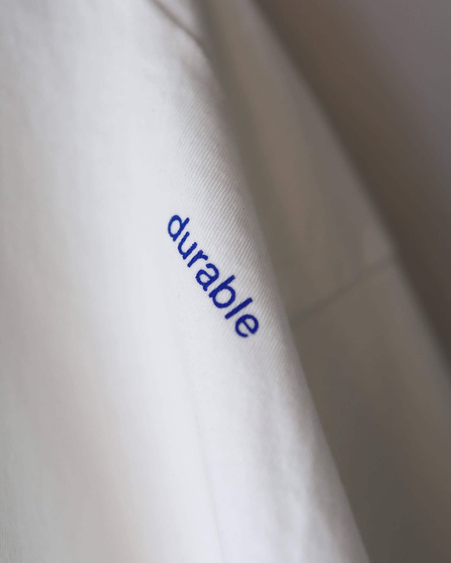 DRY COTTON JERSEY / CREW NECK T-SHIRT "WHITE"