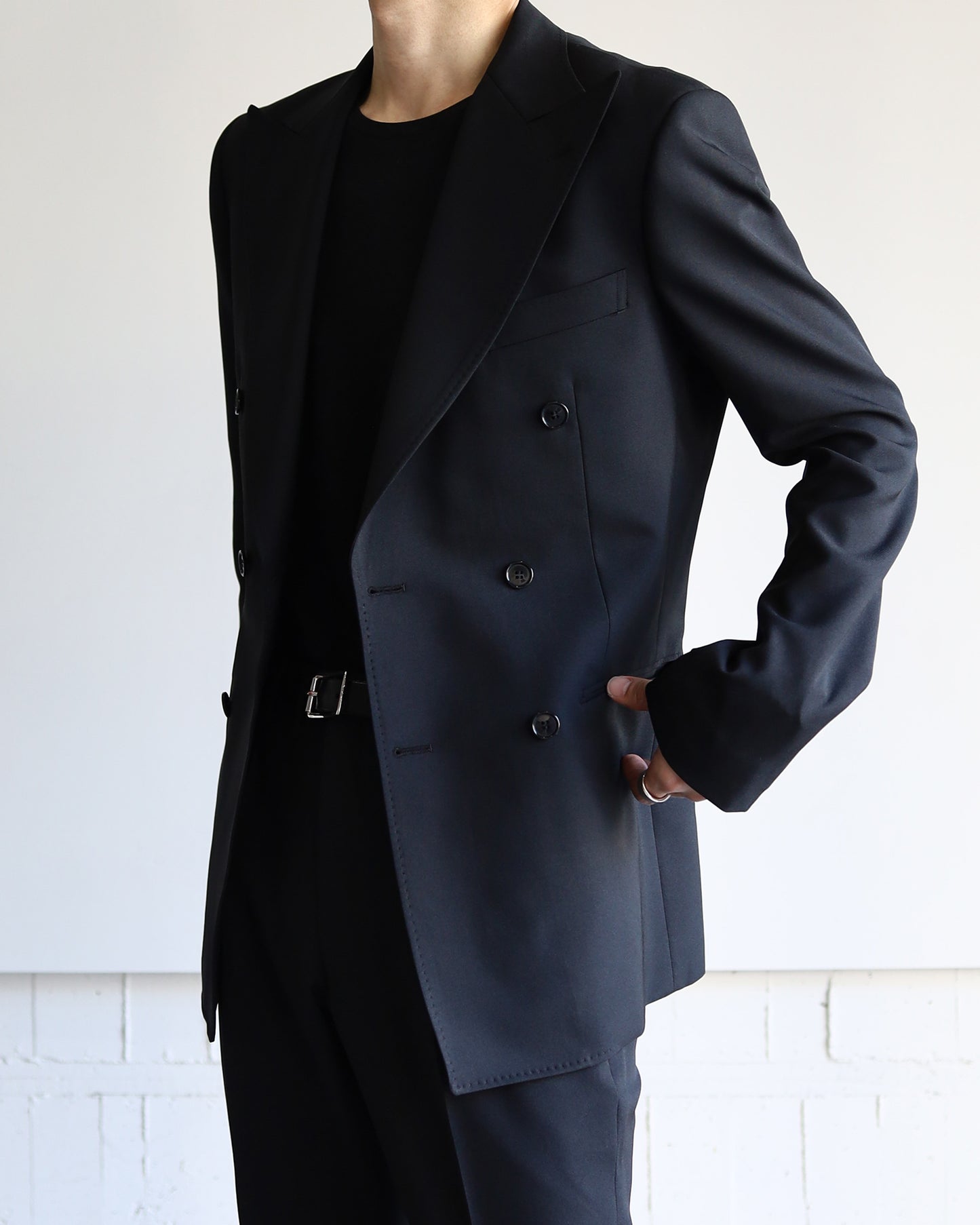 DOUBLE TAILORED JACKET "BLACK"